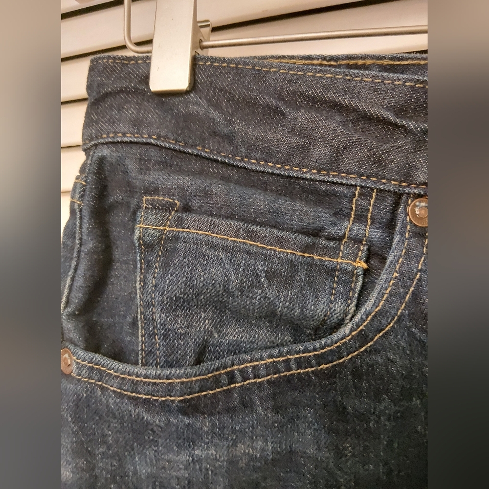 Levi's Men's Made And Crafted Slim Jeans in Dark Indigo - Picture 3 of 10